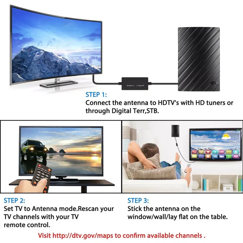 Long Range Indoor HDTV 4K Digital Antenna 600 Miles - product detail 2