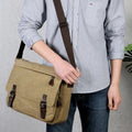 NOMOVA Mens Canvas Satchel Messenger Sling Bag