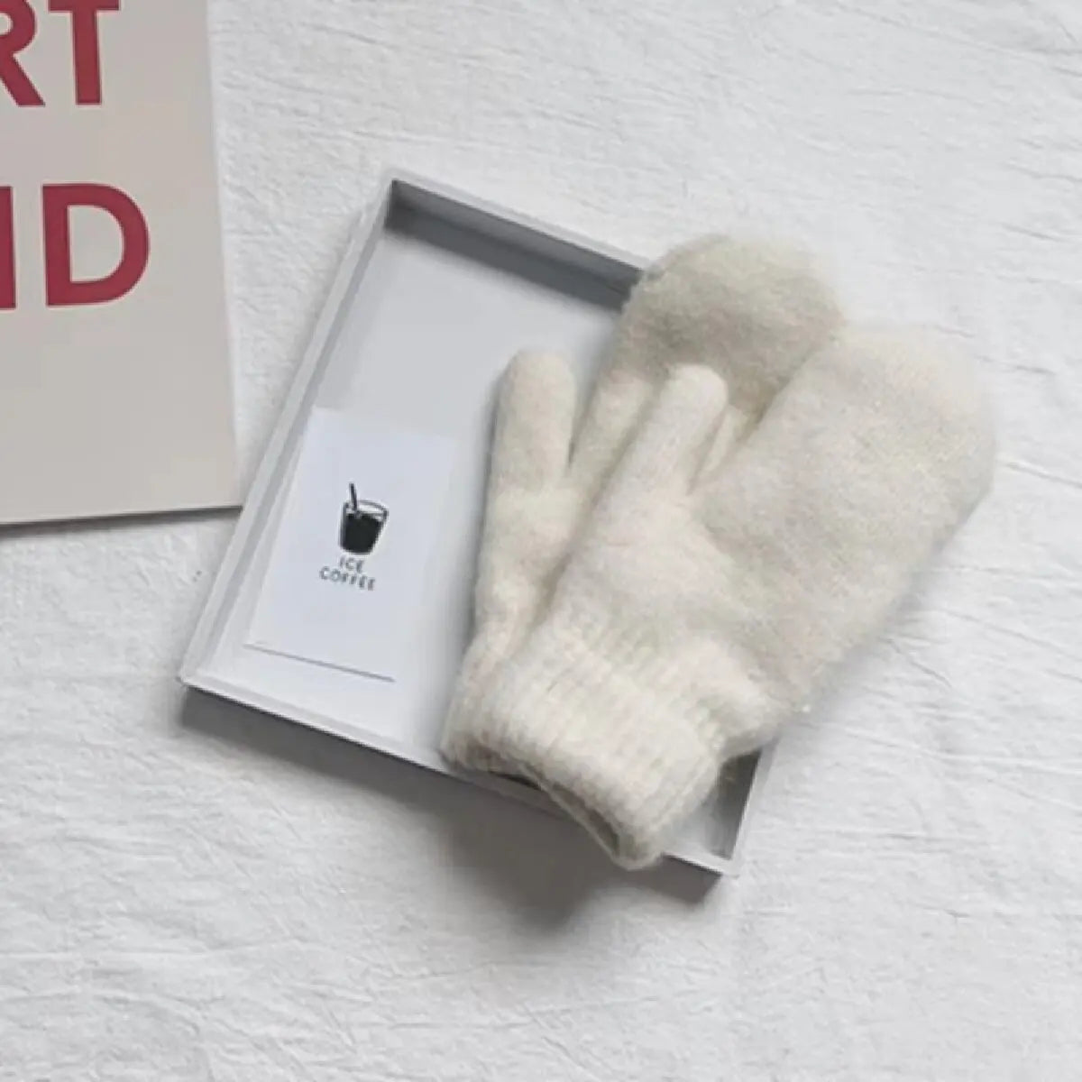 Cashmere Knit Mittens Winter for Women - product detail 4