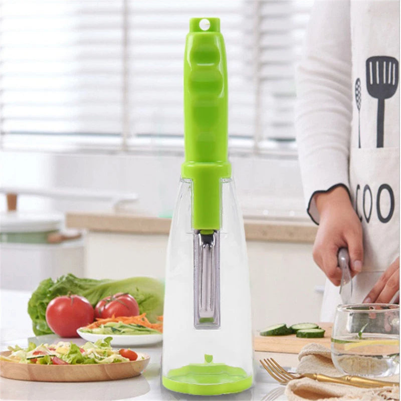 Multifunction Apple and Vegetable Peeler with Storage Tube - product detail 3