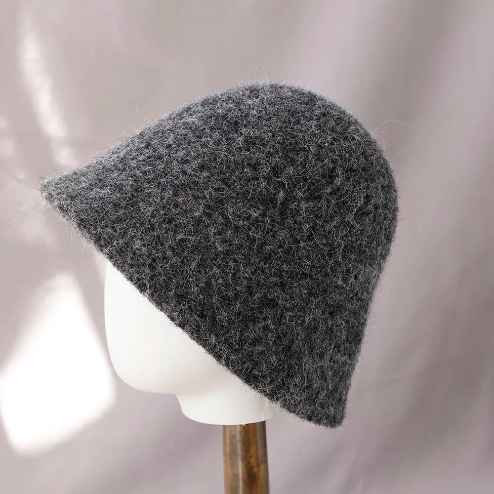 Women's Winter Wool Bucket Hat - product detail 5