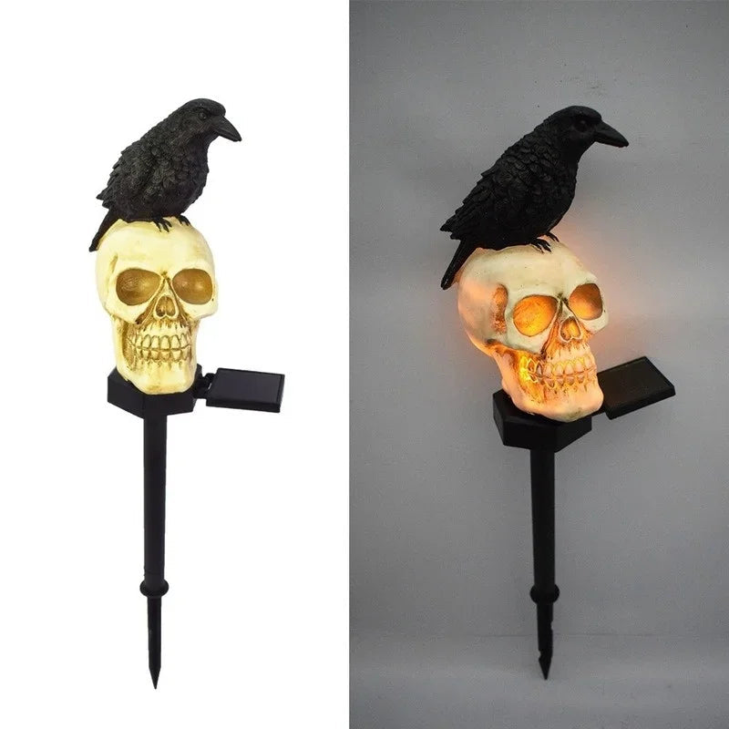 Halloween Skeleton Head Solar Light - product detail 4