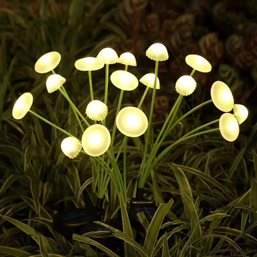 Solar Swaying Mushroom Garden Decor Lights - product detail 6