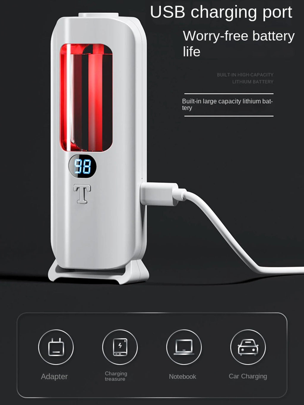 Rechargeable Essential Oil Diffuser with 5 Spray Modes - product detail 2
