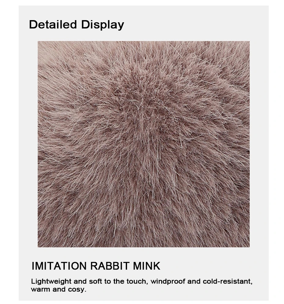 Luxury Plush Earmuffs for Winter Comfort - product detail 3