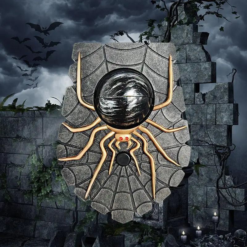 NOMOVA Creepy Spider Eyeball Doorbell Halloween Outdoor Ornament