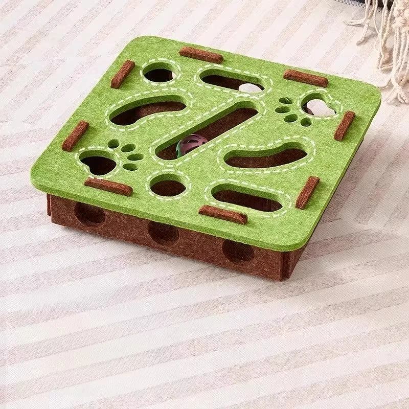 NOMOVA Felt Interactive Cat Puzzle Toy Box
