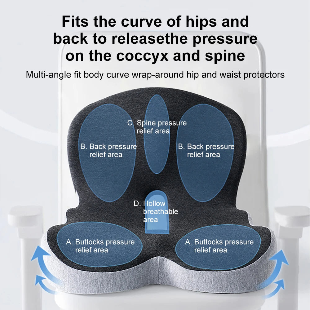 Memory Foam Lumbar Pillow Seat Cushion - product detail 5