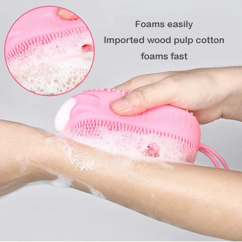 Silicone Body Scrubber with Soap Dispenser - product detail 4