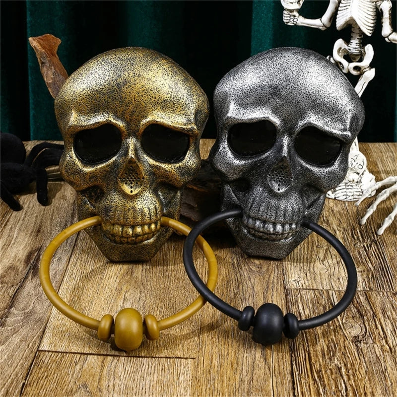 NOMOVA Skeleton Head Door Knocker Halloween Decoration