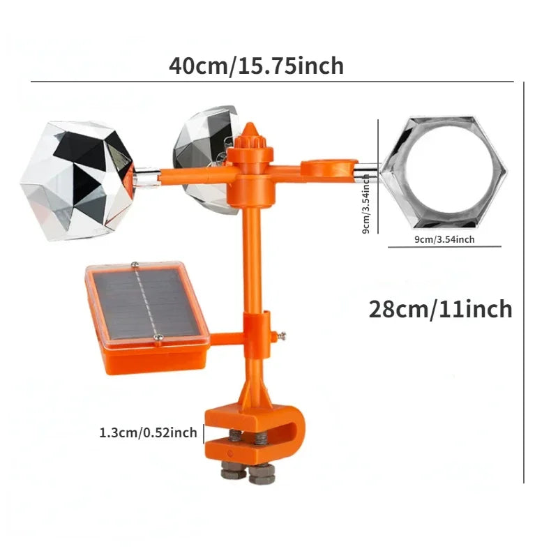 360 Degree Reflective Solar Powered Bird Repeller - product detail 3