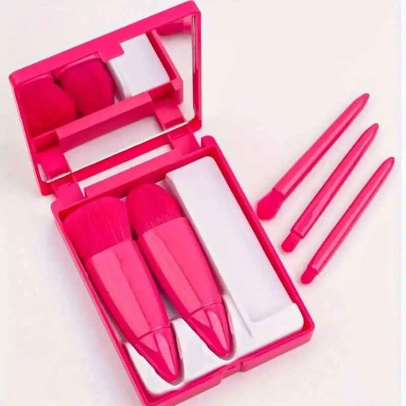 Mini Makeup Brush Set with Mirror - product detail 4