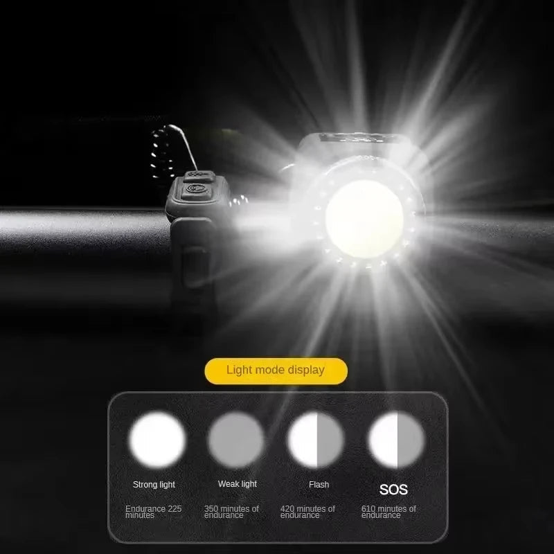 Electric Bike Horn and Front Light - product detail 4
