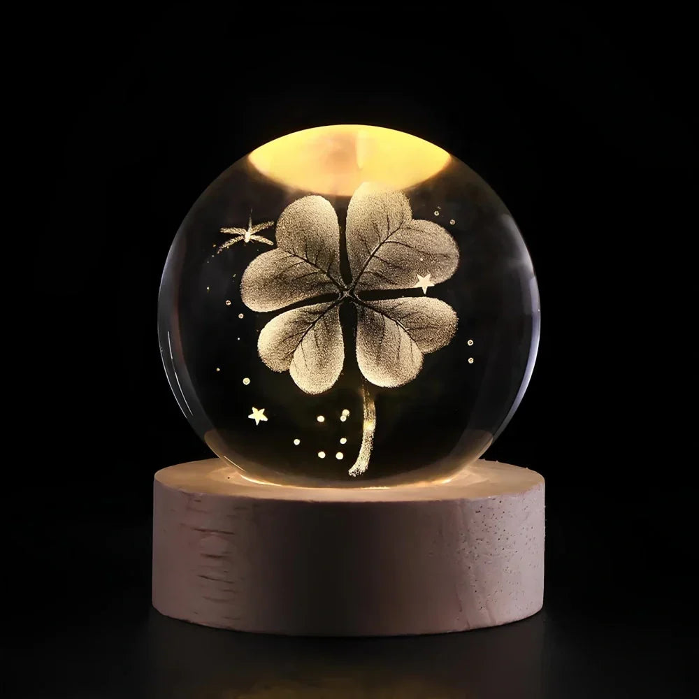Lámpara de Bola de Cristal Cósmica Decoración Mágica LED para el Hogar