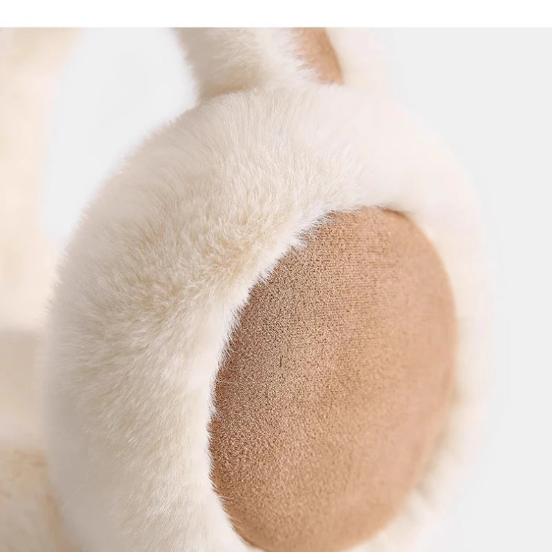 Plush Ear Muffs Winter Headband - product detail 3