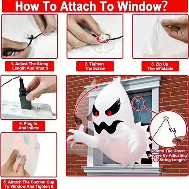 4.59ft Inflatable Halloween Ghost Decoration - product detail 3