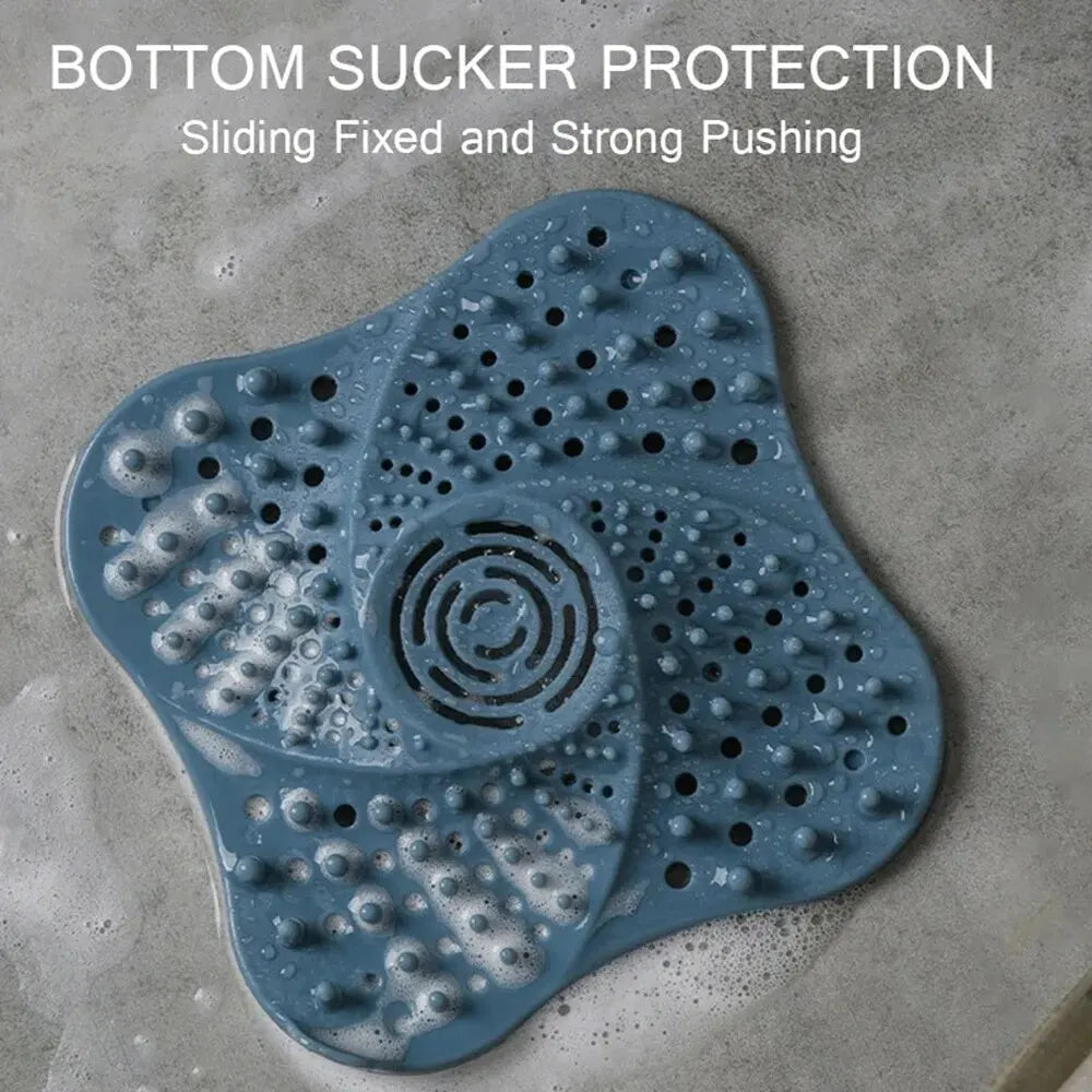Anti Blocking Spiral Shower Drain Hair Catcher - product detail 5