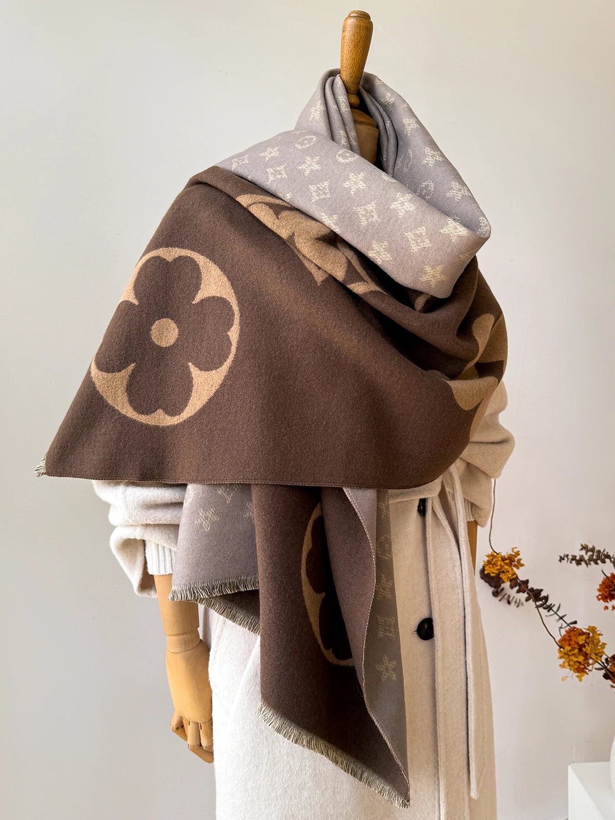 Luxury Faux Cashmere Winter Scarf Neck Warmer - product detail 6
