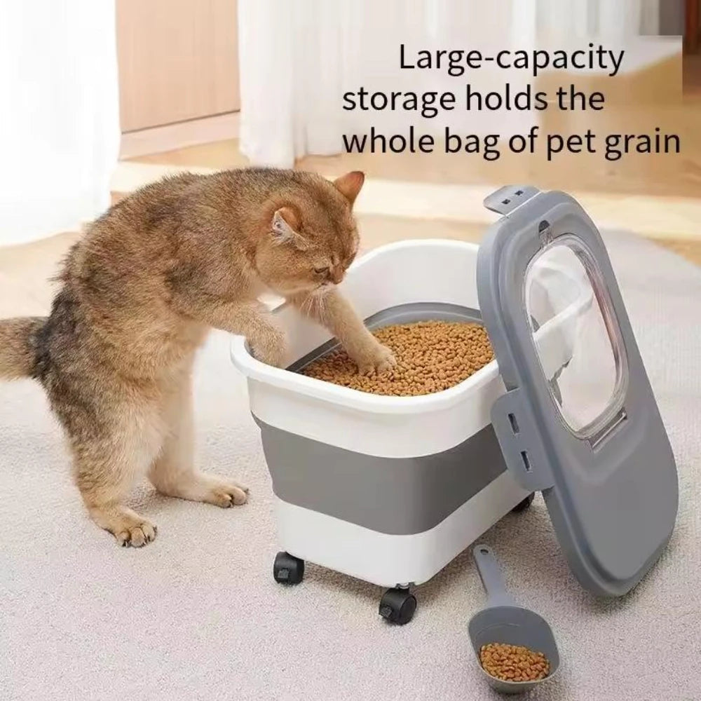 Foldable Food Storage Container with Wheels - product detail 5