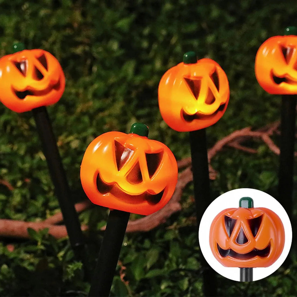 NOMOVA Lighted Halloween Pumpkin and Ghost Solar Decor Set