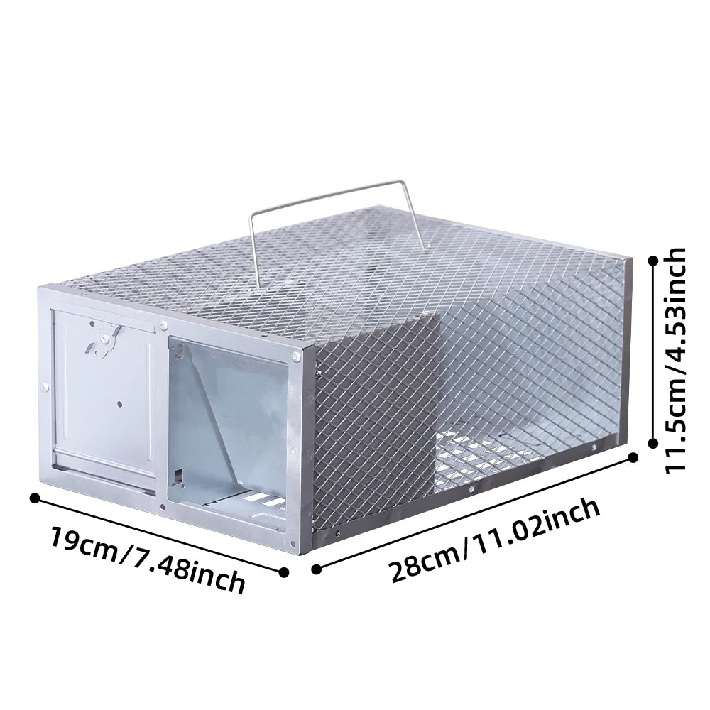 Single Door Reusable Mouse Trap Metal Cage - product detail 3