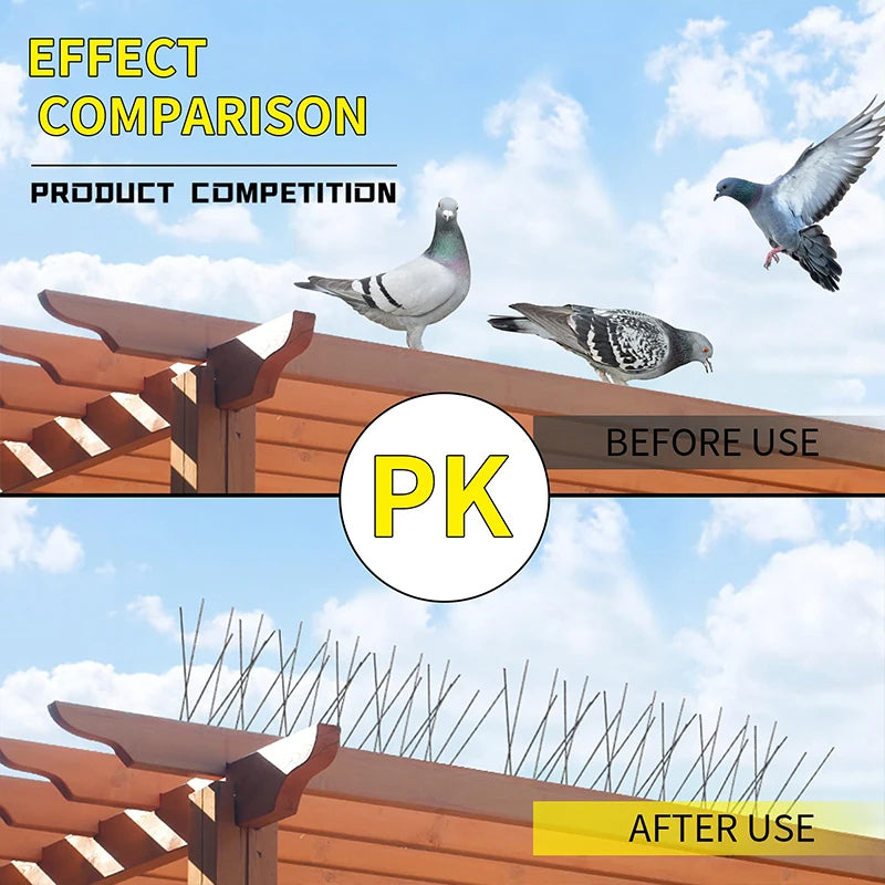 Outdoor Stainless Bird Repeller Spikes - product detail 3