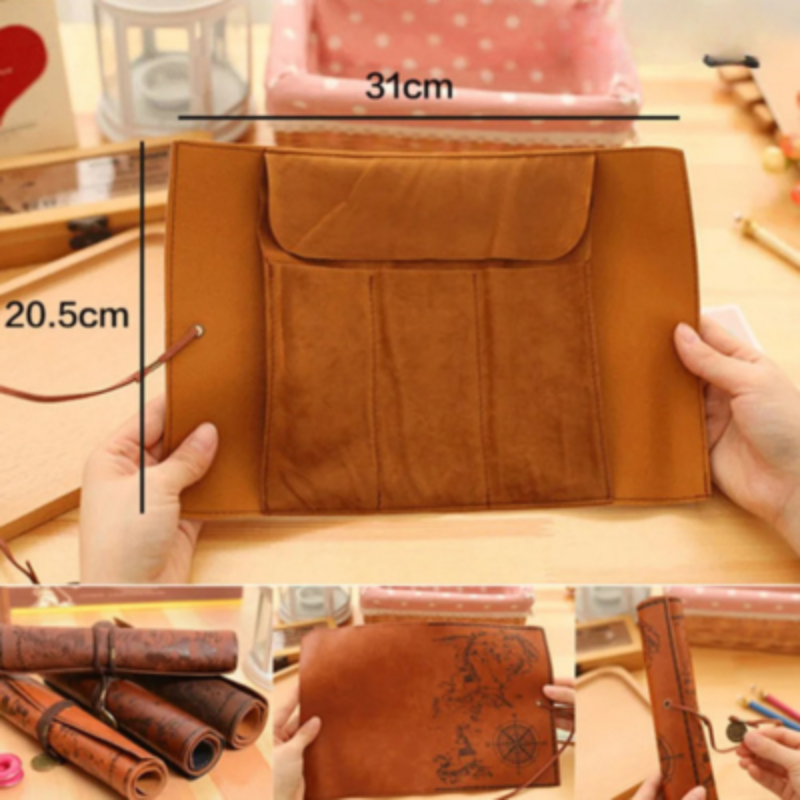 Vintage Leather Pencil Case - product detail 3
