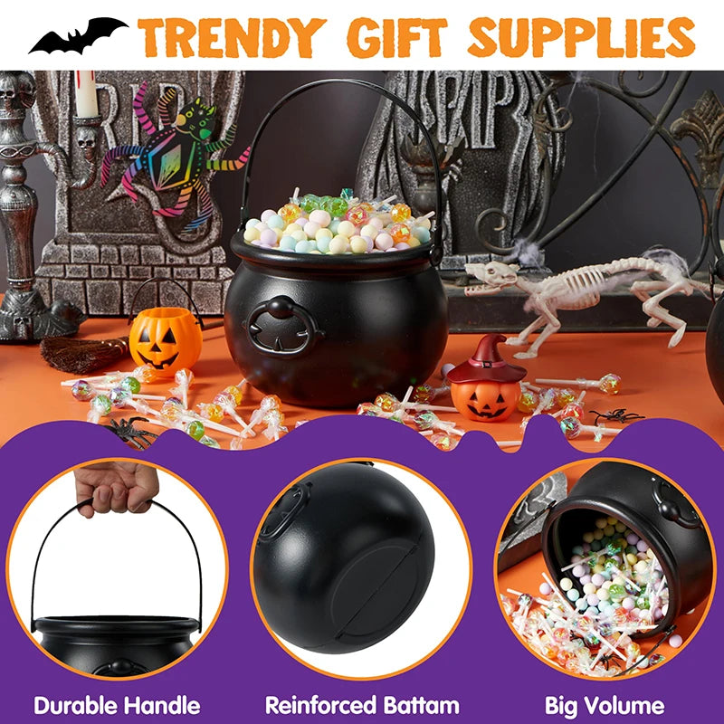 Witch Cauldron Halloween Candy Bowl - product detail 4