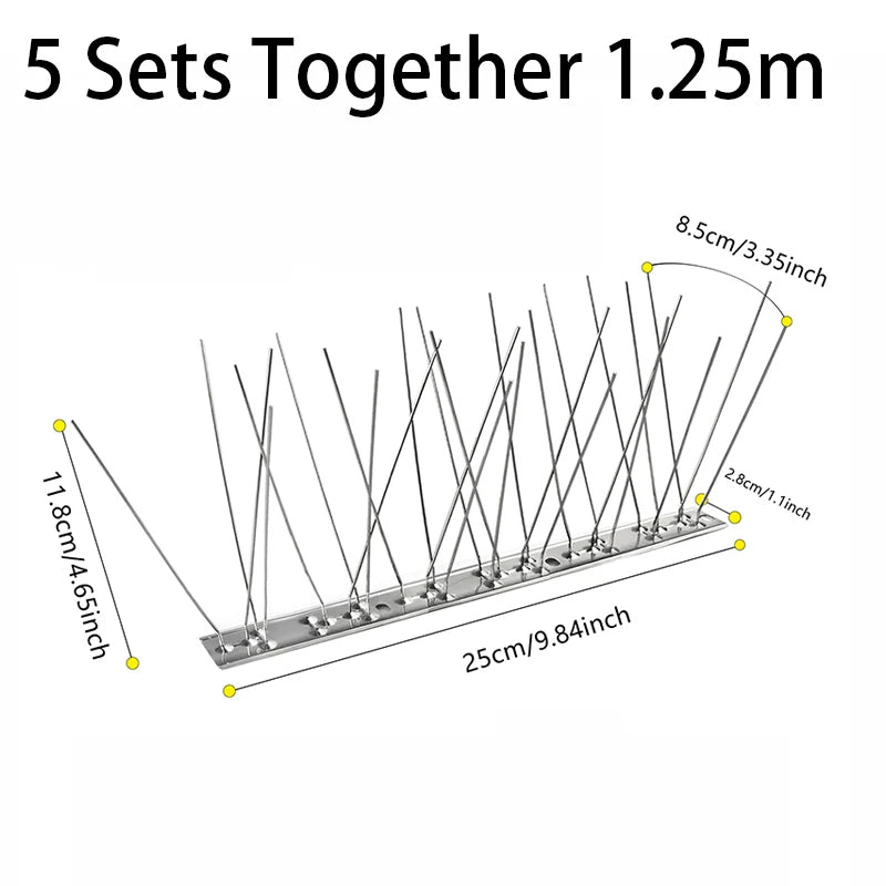 Outdoor Stainless Bird Repeller Spikes - product detail 6