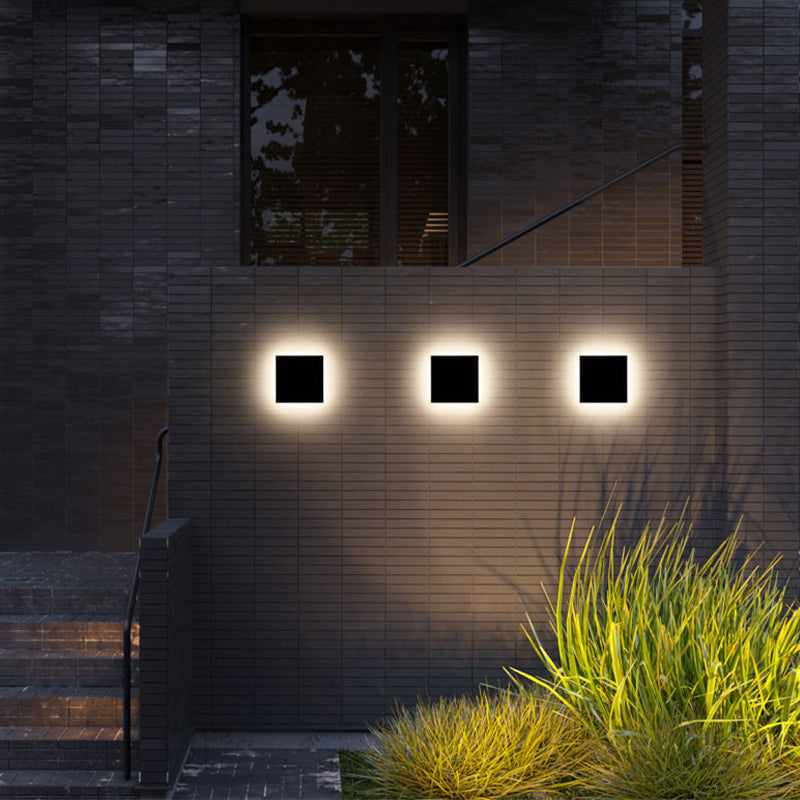 Luz de pared exterior LED con iluminación hacia arriba y hacia abajo