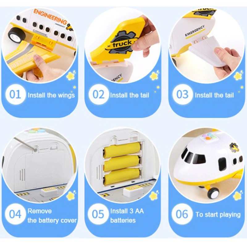 Airplane Toy Set For Kids - product image 5