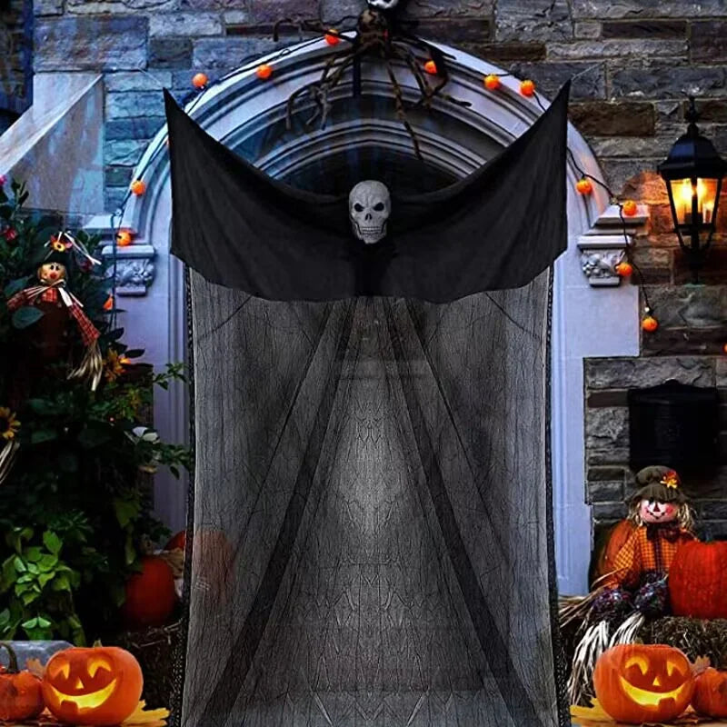NOMOVA Outdoor Halloween Ghost Decoration with Skeleton Mask
