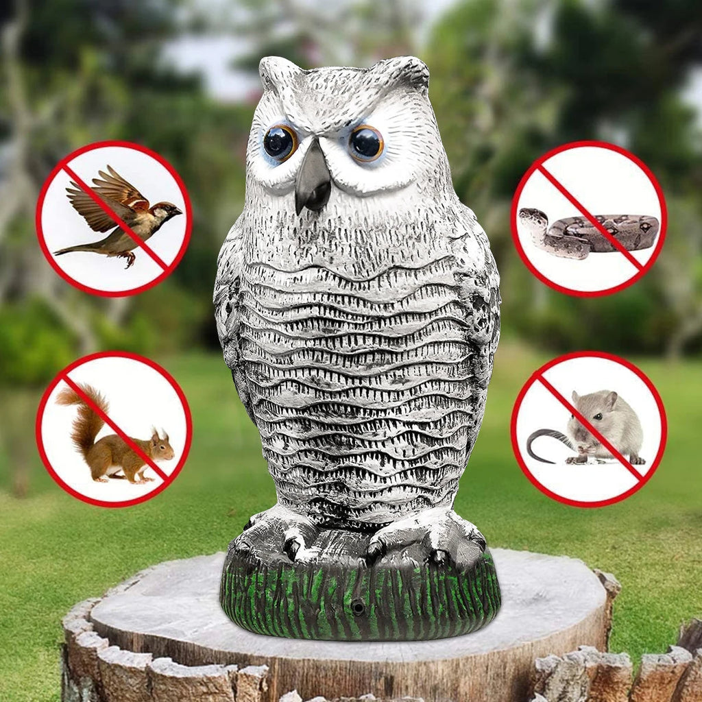 NOMOVA Realistic Owl Decoy Bird Repeller