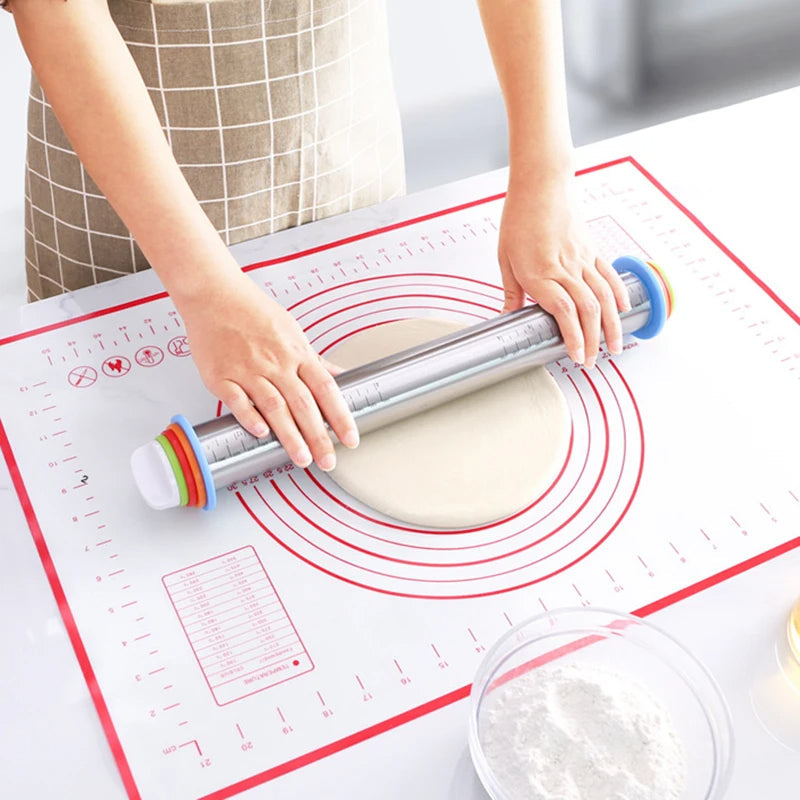 Adjustable Rolling Pin with Rings - product detail 2