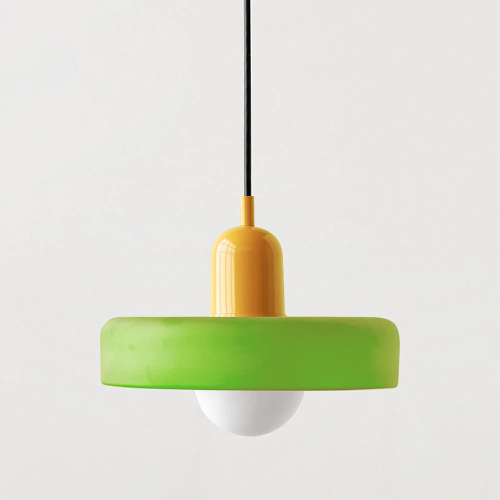Lámpara colgante decorativa moderna de colores para techo