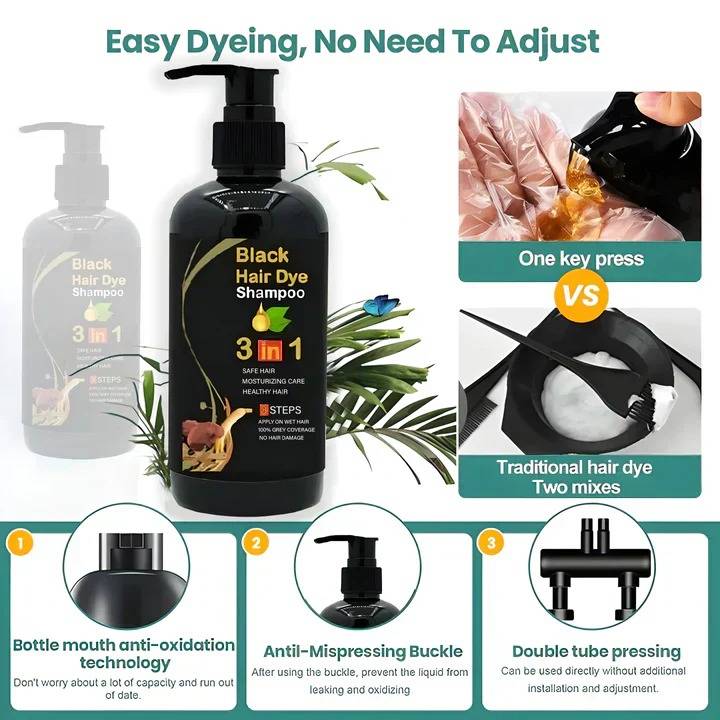 Black Hair Shampoo Dye - product detail 5