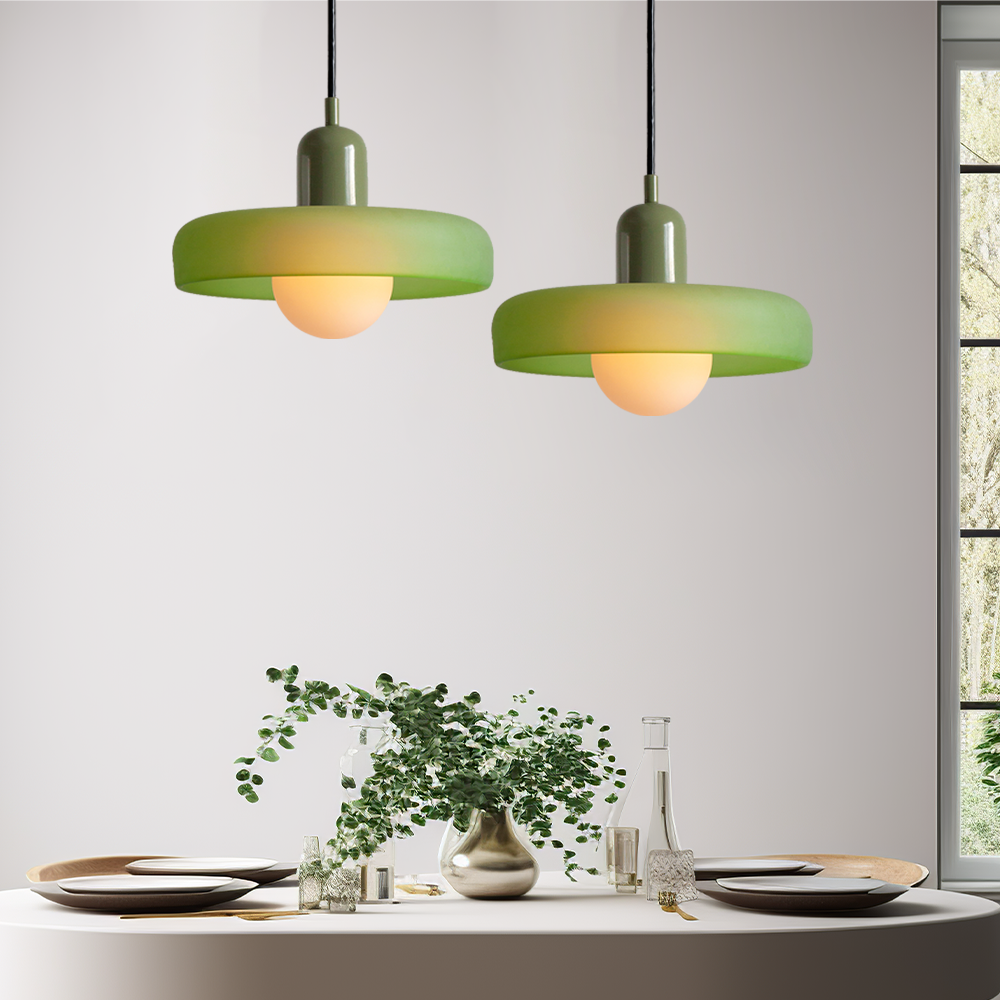 Lámpara colgante decorativa moderna de colores para techo