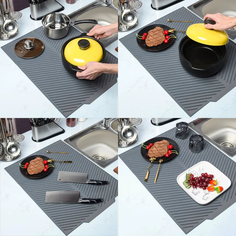 Silicone Countertop Dish Drying Mat - product detail 6