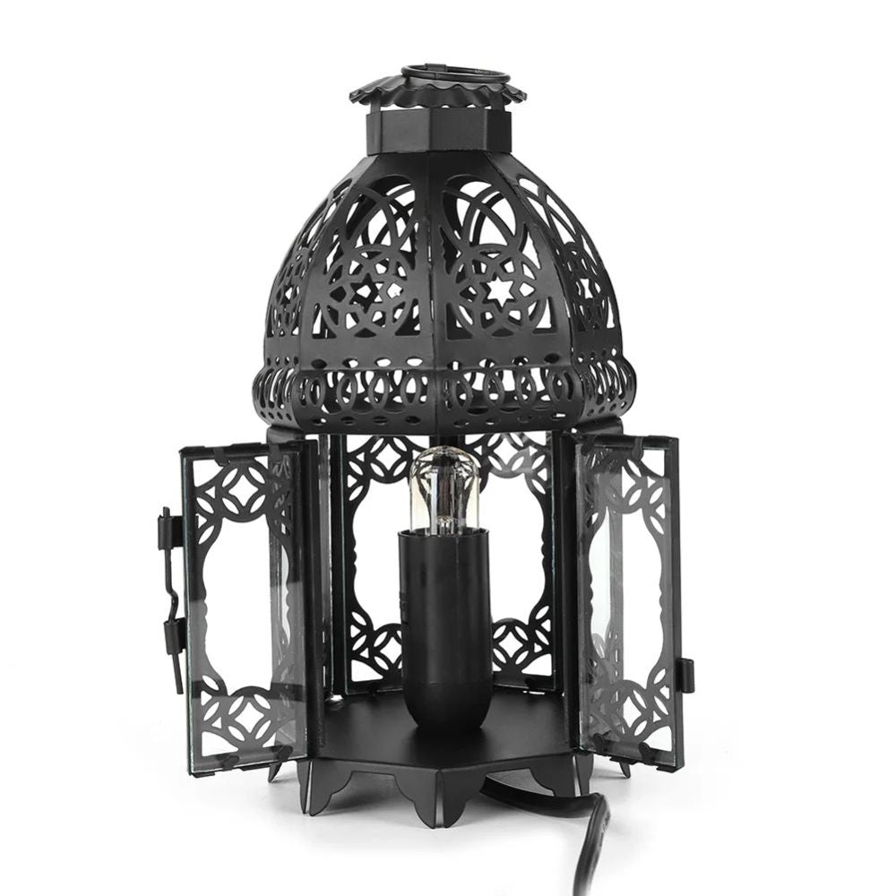 Vintage Iron Salt Rock Tabletop Lamp - product detail 6