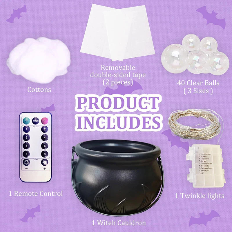 DIY Bubbling Indoor Halloween Witch Cauldron - product detail 4