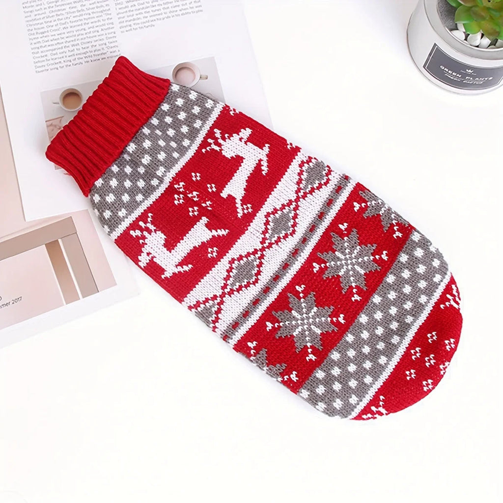 Knitted Dog Christmas Sweater for Small Pets - product detail 6