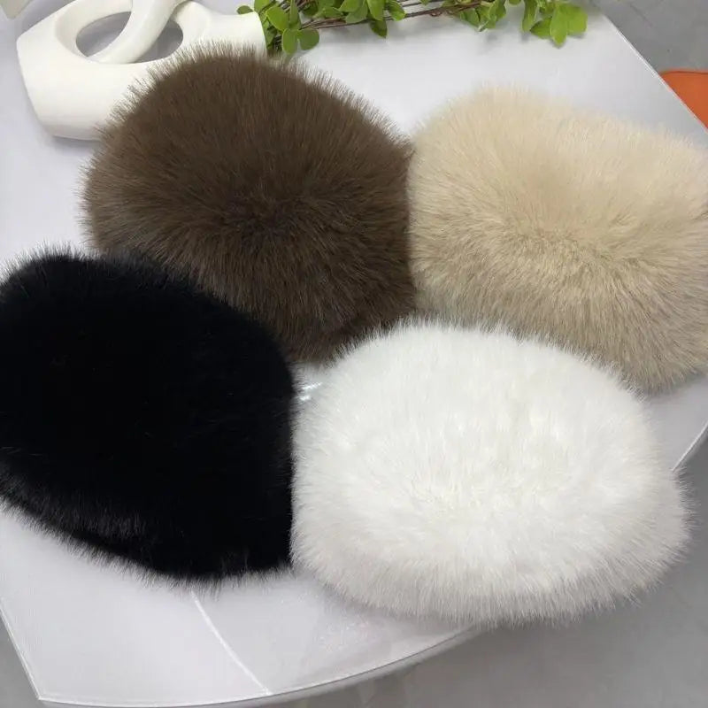 Luxury Faux Fur Winter Hat - product detail 4