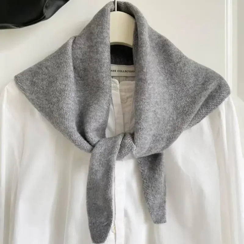 Korean Style Knitted Scarf for Winter Women - product detail 4
