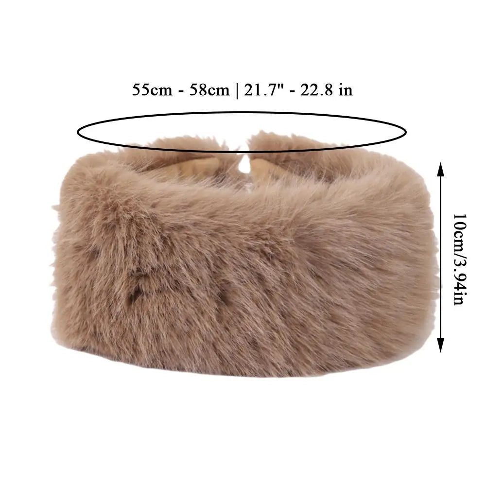 Fluffy Faux Fur Headband for Women - product detail 4