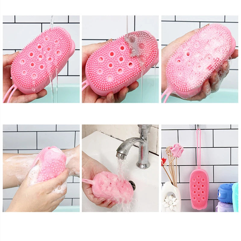 Silicone Body Scrubber with Soap Dispenser - product detail 2