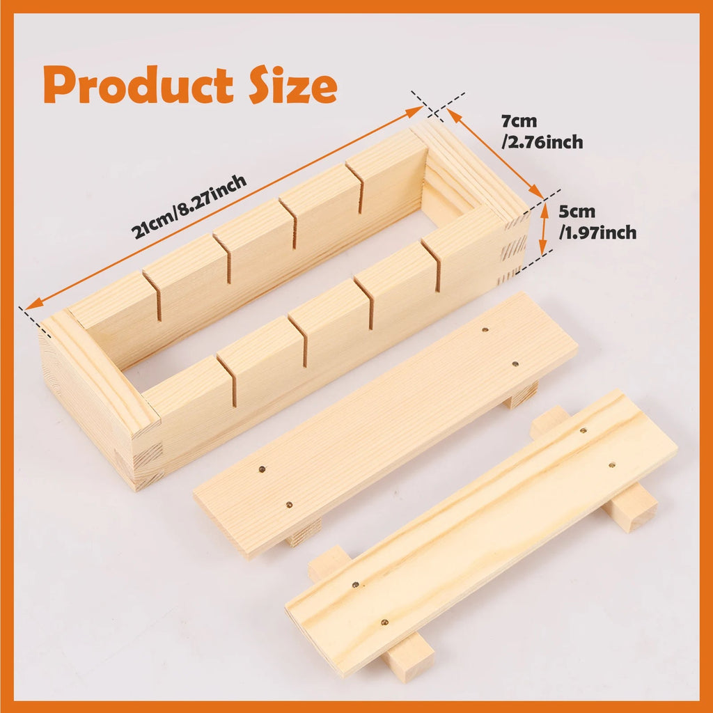 Wooden Sushi Maker Press Mold for Sushi & Kimbap - product detail 6