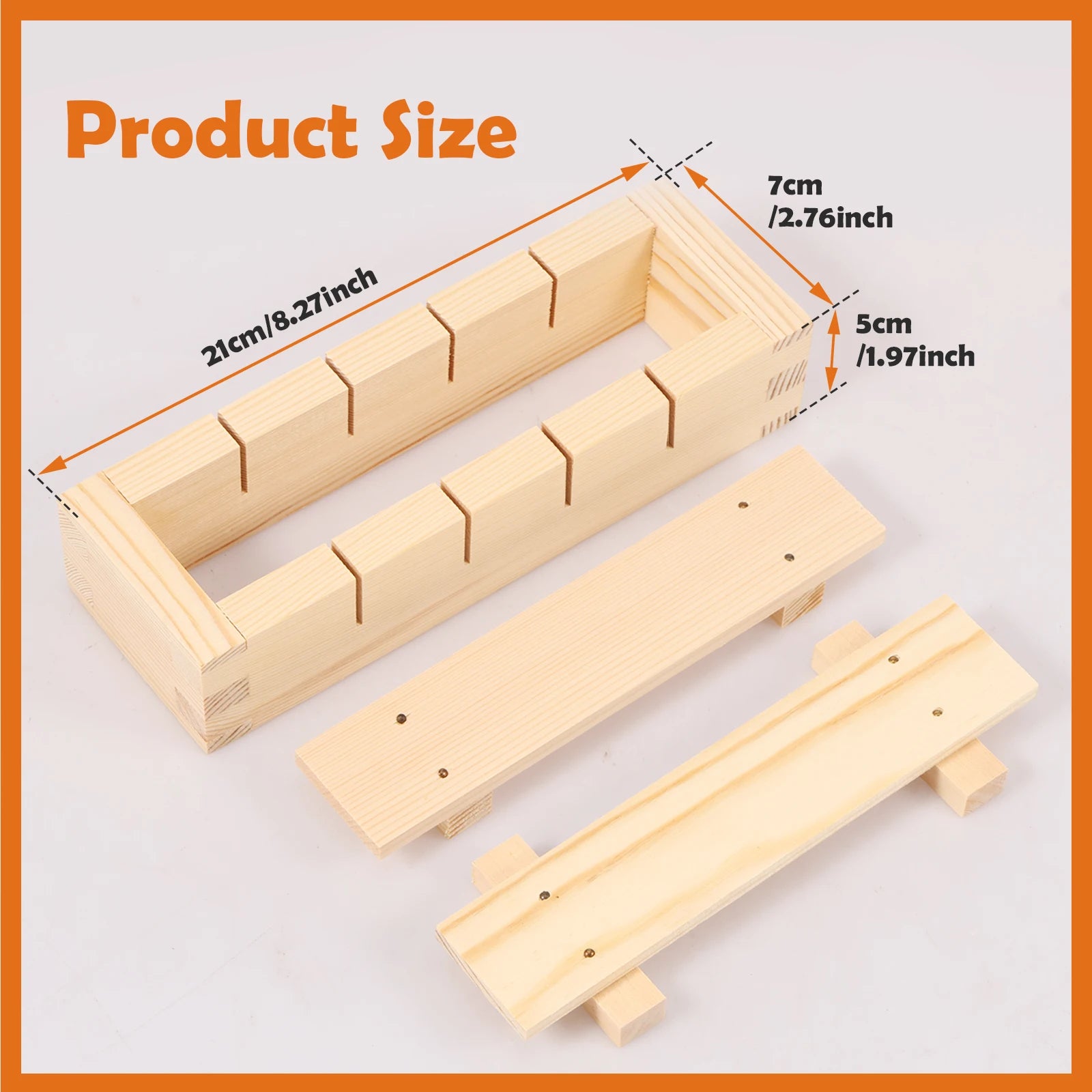 Wooden Sushi Maker Press Mold for Sushi & Kimbap - product detail 6