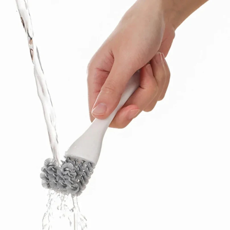 V-Shaped Barbecue Grill Brush with Scraper - product detail 3