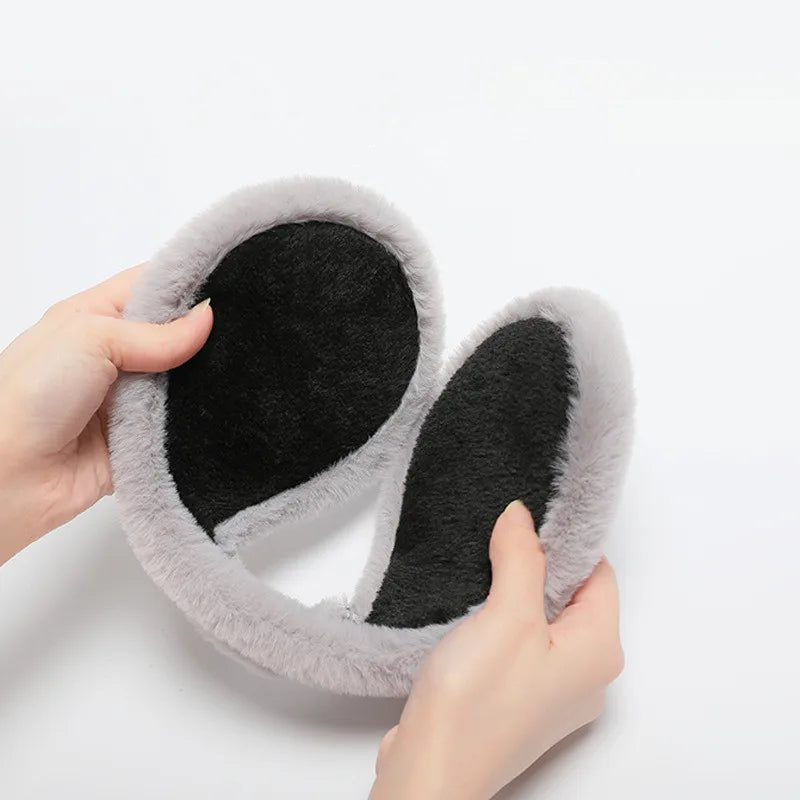 Plush Winter Ear Muffs with Earpiece - product detail 4