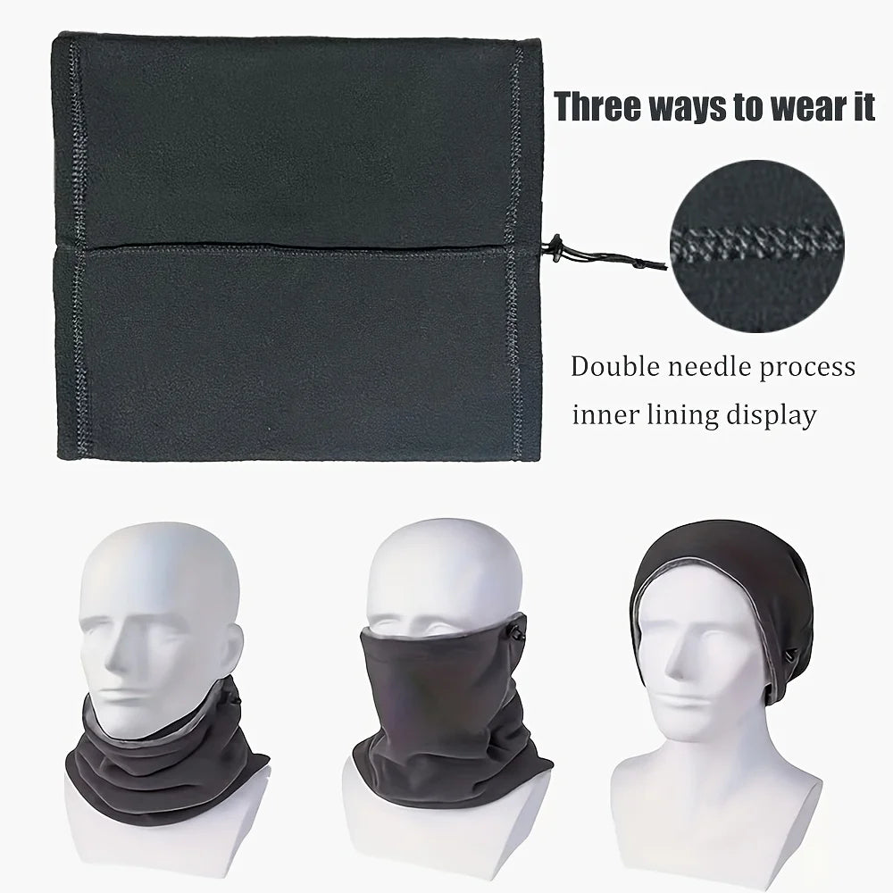 Fleece Balaclava Face Mask Neck Warmer - product detail 8